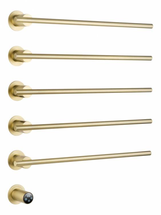 Полотенцесушитель электрический Wonzon & Woghand WW-A365-BG встраиваемый, Брашированное золото