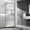 Душевая перегородка Vincea Walk-In HP Art VSW-1HC100CFGM 1000x2000, вороненая сталь, стекло прозрачное, рифленое фото 2