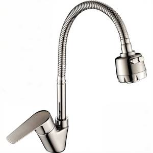 Смеситель для кухни Rossinka S S35-26 с гибким изливом