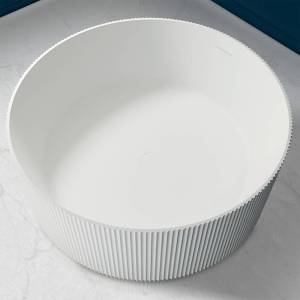 Ванна из искусственного камня Abber Stein AS9679 150x150 белая матовая