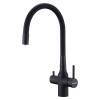 Смеситель для кухни Paulmark Salix Sa213419-AN с гибким изливом, антрацит