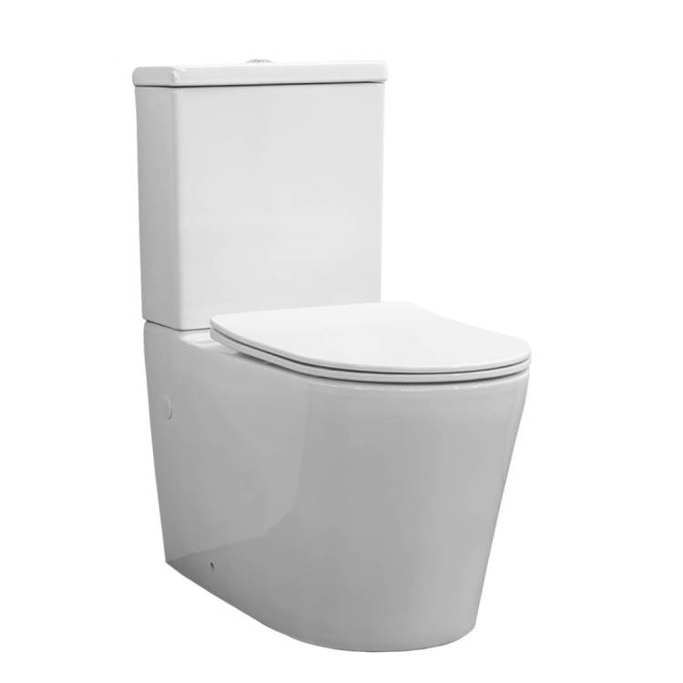 Унитаз-компакт Comforty CF41273C, сиденье микролифт, тонкое, белый глянец