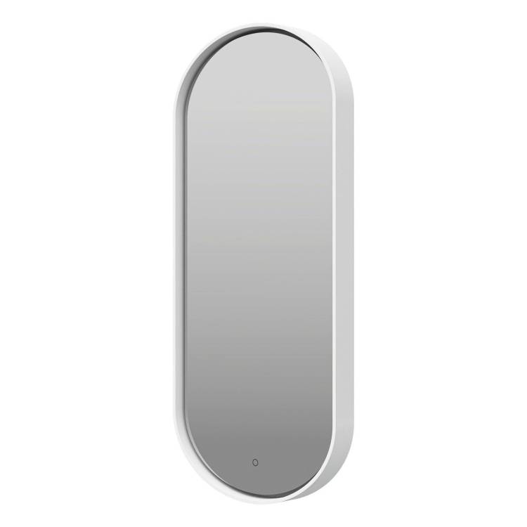 Зеркало Brevita Сатурн SAT-Dro1-050-white с подсветкой, белый, 115x50 см