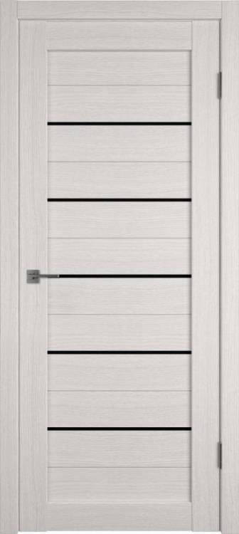Межкомнатная дверь Владимирская Фабрика Дверей Atum 5 Bianco стекло Black Gloss 900x2000