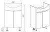 Тумба под раковину Viant Рим VRIM50BA-T2ST 280x460x820 2 ств фото 4