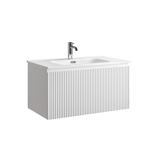 Тумба с раковиной Sancos Snob R 1.0 Bianco, 80x42.6