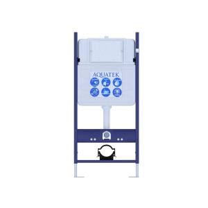 Система инсталляции для подвесного унитаза Aquatek Standart INS-0000014 + звукоиз. проклад. (без вер. планки)
