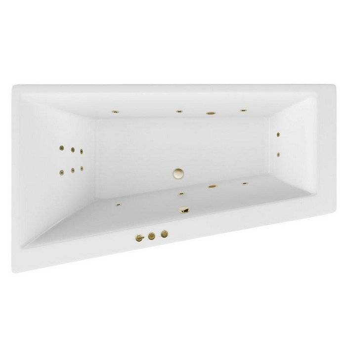 Акриловая ванна Excellent Sfera Slim 170x100 (левая) "SMART" (бронза)