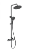 Душевая стойка Wonzon & Woghand WW-C3011-A-BGG с термостатом, темный графит