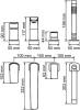 Смеситель на борт ванны Wasserkraft Salm 2755 фото 2