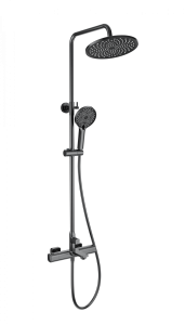 Душевая стойка Wonzon & Woghand WW-C3011-A-BGG с термостатом, темный графит