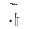 Душевой комплект Vincea Inspire VSFW-3I21MT2RMB встраиваемый, термостатический, двухрежимный, черный матовый