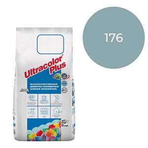 Затирка Mapei Ultracolor Plus с водоотталкивающим и антигрибковым эффектом 176 Зелено-серый 2кг