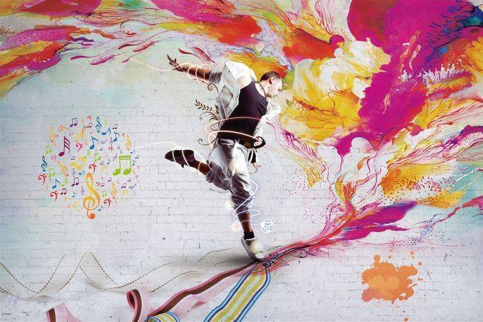 3D Фотообои Artegrafico «Street Dance» LOFT-015 песок