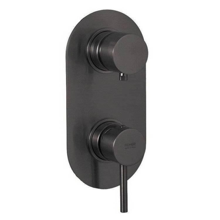 Смеситель для душа Remer X-Style X93KBCFP черный брашированный хром
