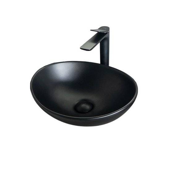 Раковина Gid Lago 52223 Nc901 40 см, черная матовая