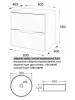 Тумба с раковиной Orange Line Li-60TuwMDF+B09-360W белая матовая, 60 см фото 7