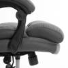 Кресло компьютерное Tetchair Chief metalBL 25020 серый, велюр, ткань фото 10