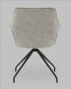 Кресло Stool Group Кимберли AV 344 W990/K08-K20PM-9005 серый, рогожка, замша, вращающееся фото 5