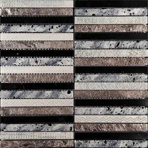 Мозаика Skalini Golden line GLN-3 Микс (1.5x14.8) 30x30