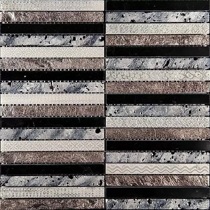 Мозаика Skalini Golden line GLN-3 Микс (1.5x14.8) 30x30