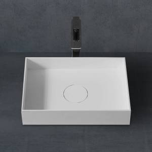 Раковина Abber Stein AS2621 накладная, 50 см, белая матовая