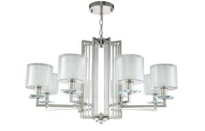 Люстра Crystal Lux NICOLAS SP-PL8 NICKEL/WHITE