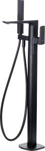 Смеситель для ванны с душем Allen Brau Infinity 5.21009-31 С ВНУТРЕННЕЙ ЧАСТЬЮ, напольный, чёрный матовый