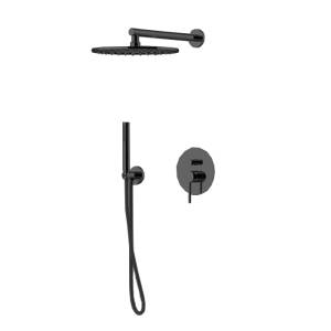 Душевой комплект Gattoni Circle two 9190/PDNO Nero Opaco