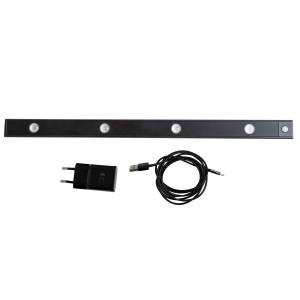 Мебельный светодиодный светильник Uniel ULI-F50-5W/4000K Sensor IP40 Black