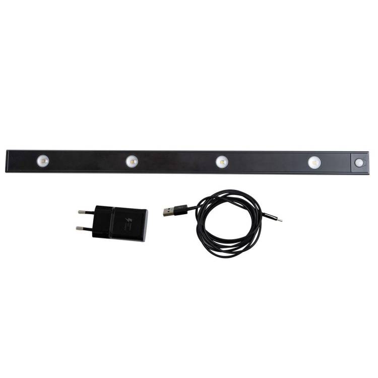 Мебельный светодиодный светильник Uniel ULI-F50-5W/4000K Sensor IP40 Black