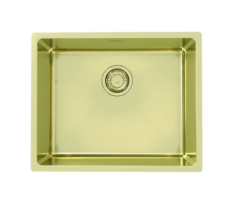 Мойка кухонная Alveus Kombino Monarch 50 1120902 Gold Sat-90 с донным клапаном, 54.2x44.2