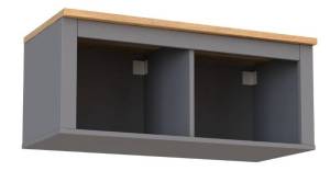 Полка Гуд Лакк Сага 2.08.17.140.15 Серый/ясень