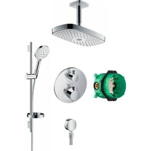 Душевой комплект Hansgrohe Raindance Select E 300 (2 jet) 27384400 + 26630400 + 27506000 + 15758000
