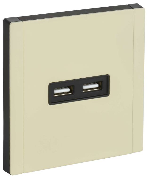 Розетка USB type A+A IEK Forte&Piano FP-U21-D31-M-K41 серый сланец