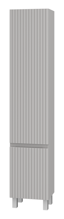 Шкаф-пенал Brevita Виктори VIC-05035-500L левый, Серый шелк, 35 см