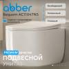 Унитаз подвесной Abber Bequem AC1104TNS безободковый, сиденье микролифт, с функцией биде, белый фото 2