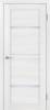 Межкомнатная дверь Деко 18 нанотекс, остеклённая, белый тик 800x2000