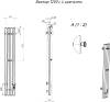 Полотенцесушитель электрический Тругор Пэк сп Вектор графит ВГП, 120x15 фото 2