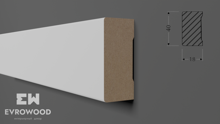 Рейка Evrowood R020 200x1.8x4