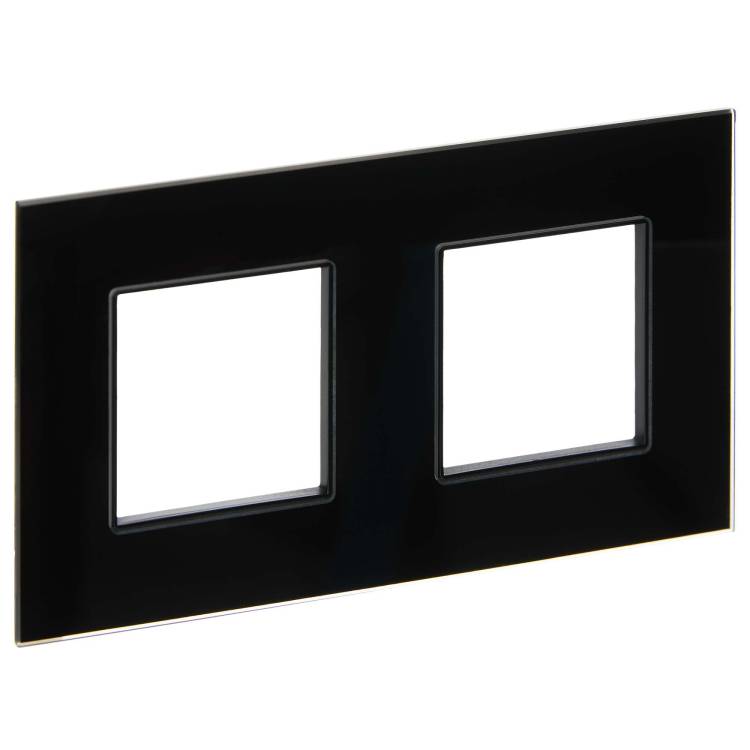 Рамка 2-постовая IEK Skandy SK-M22-G-K02 черный