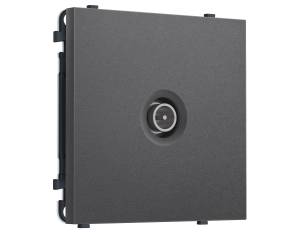 Комплект механизма TV розетки оконечной Ambrella Volt Sigma MS663005 антрацит серый