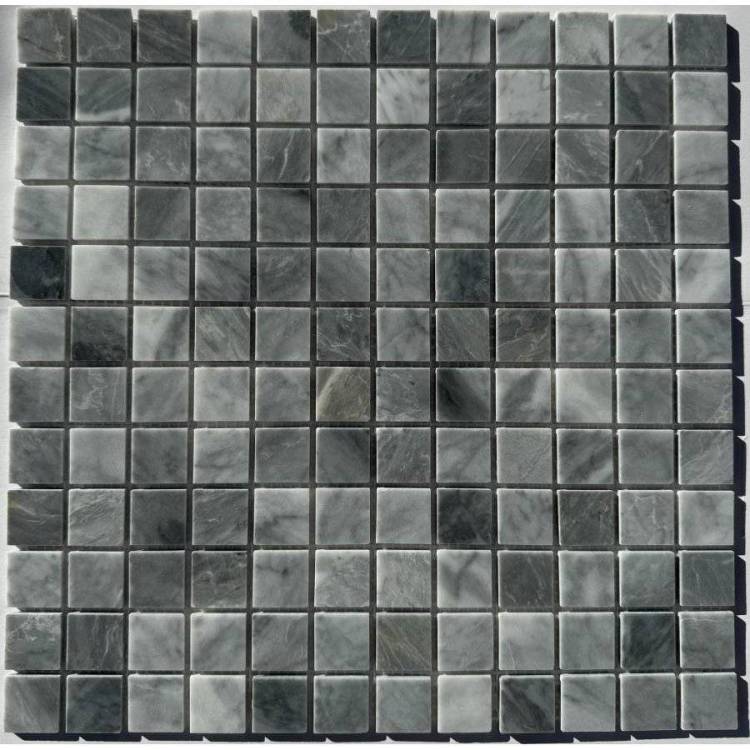 Мозаика Pixel Mosaic Мрамор PIX336 Ice Grey Полированная (2.3x2.3) 30.5x30.5