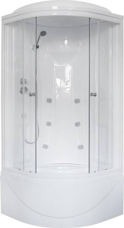 Душевая кабина Royal Bath RB 90BK2-T с высоким поддоном, с сиденьем