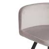 Набор обеденный Tetchair Quadron (mod. PT14) 21299 светло-серый, черный, стулья велюр 100x100x73 фото 8