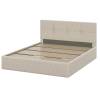 Кровать SV Мебель КР №4 00-00164689 бежевый с основанием 160x200