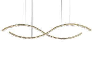 Подвесная светодиодная люстра Newport Crystal 8242N/160 gold