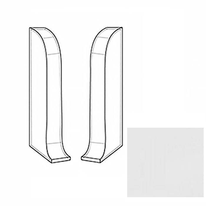 Заглушки LinePlast Белый L045 58 мм (пара)