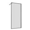 Душевая перегородка Vincea Walk-In HP Art VSW-1HP900FLB 900x2000, профиль черный матовый, стекло рифленое фото 4