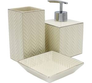 Набор аксессуаров для ванны Bath Plus Brume W-CE2249AA-SET3W слоновая кость